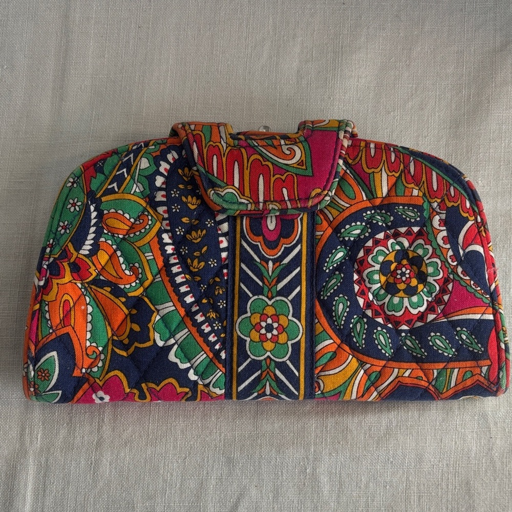 Vera Bradley KISS n SNAP WALLET Clutch Venetian Paisley